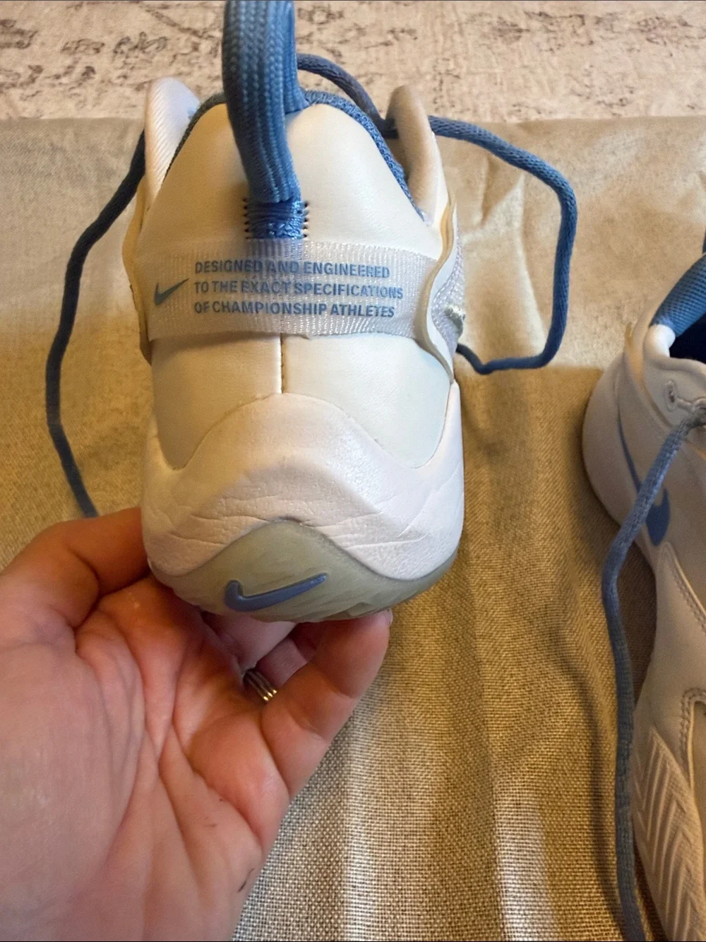Nike Women’s Air Zoom Hyperace 3 Sneakers in Light Blue and White